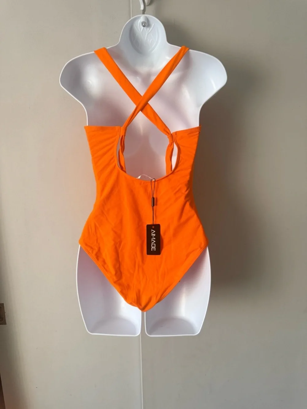 Orange One-Piece Swimsuit - Picture 4 of 4